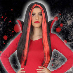 Parrucca Halloween Rosso