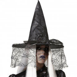 Hat Cobweb Witch Black