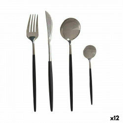 Cutlery Set Black Silver...