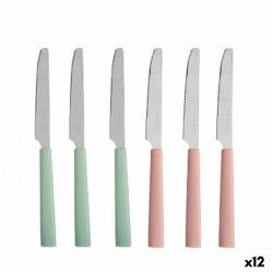 Knife Set Green Pink Silver...