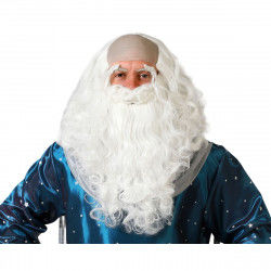 Wig with beard Wizard White